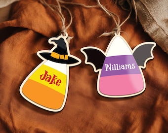Boo Basket Tag, Halloween Basket Tag, Acrylic 3D Candy Corn Tag, Personalized Boo Basket Tag, Custom Halloween Tag, Spooky Season Tag