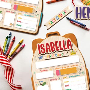 First Day Of School Sign, Custom School Sign, Back To School Sign, First Day Of Kindergarten Sign, First and Last Day Of School Sign For Kid