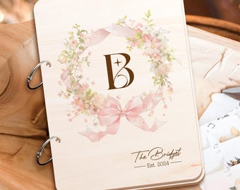 Wedding Card Holder, Personalized Card Keepsake, Card Storage, Custom Name Memory Book, Wedding Card Book Photo Keeper, Anniversary Gift