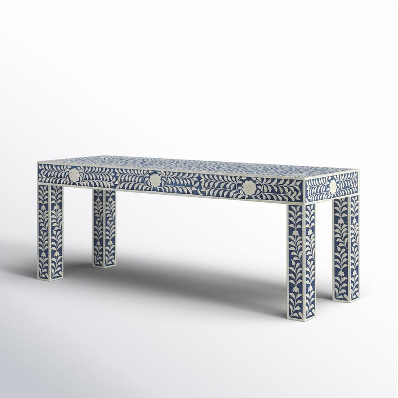 Bone Inlay Bench - Etsy