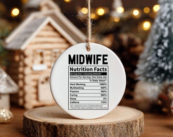 Hebamme Krankenschwester Ornament, Doula Wertschätzung Geschenk, OBGYN Weihnachtsdekoration