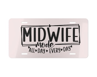 Verloskundige Doula bedankje Mind Your Own Baarmoeder make-upbord | Metalen kentekenplaat, feministisch statement