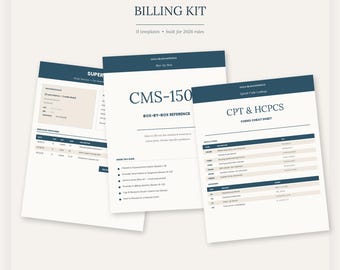 Medicaid Doula Billing Kit | Superbill, CMS-1500, CPT Codes, Claim Tracker (Digital Download)