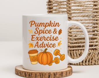 Pumpkin Spice Workout Mug – Funny Fall Gym Gift