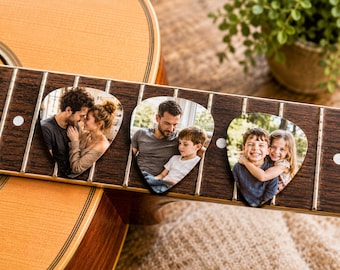 Personalized Guitar Pick for Dad,Custom Photo Guitar Pick,Fathers Day Gift from Kids,Music Lover Gift