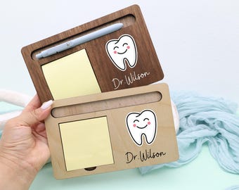 Dentist Desk Organizer, Personalized Dental Office Decor, Tooth Doctor Appreciation, Dental Assistant Gift, Hygienist Graduation Present