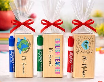 English Teacher Gift,Custom Dry Eraser,ESL Gift,Teacher Appreciation,End of Year Gift,Back to School Gift