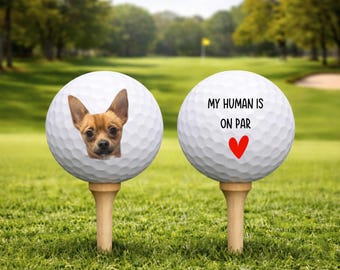 Custom Golf Balls,Dog Lover Gift,Love Your Pet Day,Gift for Golfer,Unique Golf Gift,Personalized Photo Golf Balls