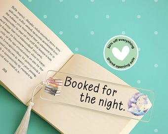 Book Lover Bookmark, Reading Gift, Bookish Accessory, Personalized Gift for Readers, Literary Gift, Bookworm Essential, Acrylic Bookmark