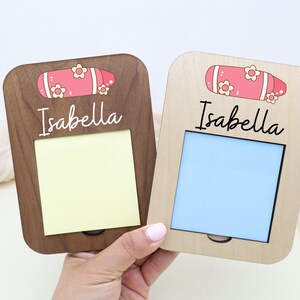Custom Sticky Note Holder, Personalized Desk Accessory, Teacher Appreciation, Back to School Gift, Office Decor