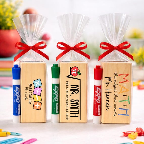 Personalized Math Teacher Dry Eraser,Custom Teacher Gift,Math Teacher Appreciation,End of Year Gift,Back to School Gift,Thank You Gift