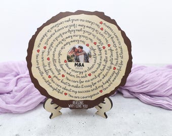 Personalized Reasons Why I love you,Valentines Gift,Girlfriend Gift,Anniversary Gift,Unique Gift for Wife