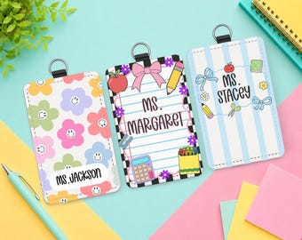 Back to School Gift,Teacher Name ID Holder,Gift for New Teacher,Custom ID Badge,Custom Teacher Gift