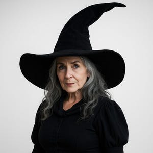 Witch Hat for Women, Renaissance Faire Witch Hat, Velvet Witch Hat, Wizard Party Costume Hat, Cosplay Costume, Halloween Costume Accessories