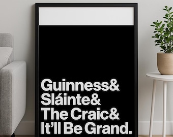 Irish Minimalist Poster