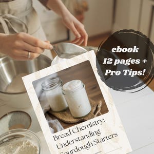 Sourdough Starter ebook - Bread Chemistry -For beginners or pros, digital guide includes recipe, instructions, troubleshooting and tips