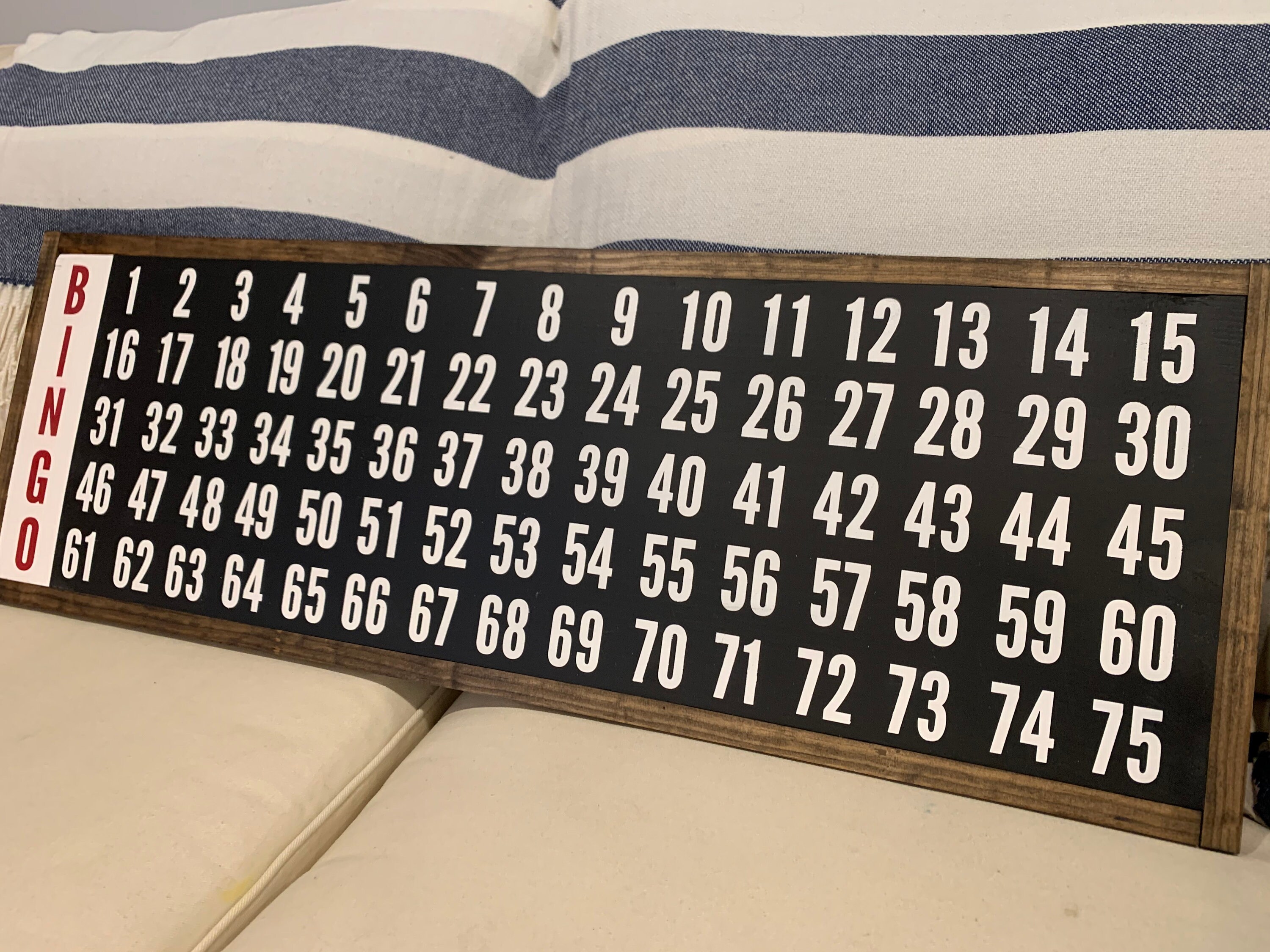 BINGO CALL BOARD Display Wood Sign Vintage Inspired Etsy