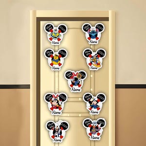 Personalized Disney Cruise 2024 Magnet, Mickey and Friends, Disney Family Cruise Trip 2025, Disney Wish Dream Cruise Ship Stateroom Doors