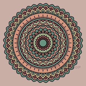Mandala Coloring Page #4 | Printable + Digital (PDF + PNG) | Mindfulness Art for Adults & Teens