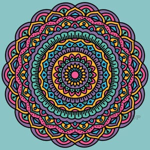 Mandala Coloring Page #1 | Printable + Digital (PDF + PNG) | Mindfulness Art for Adults & Teens