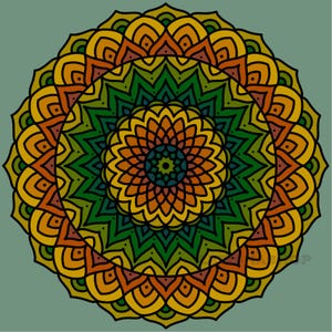 Mandala Coloring Page #2 | Printable + Digital (PDF + PNG) | Mindfulness Art for Adults & Teens