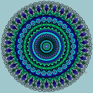 Mandala Coloring Page #8 | Printable + Digital (PDF + PNG) | Mindfulness Art for Adults & Teens