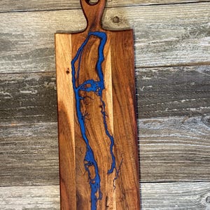 Unique Fractal Burned Charcuterie Board