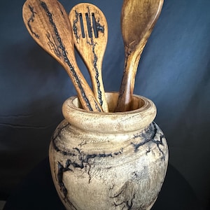 Unique Fractal Burned Serving Utensils