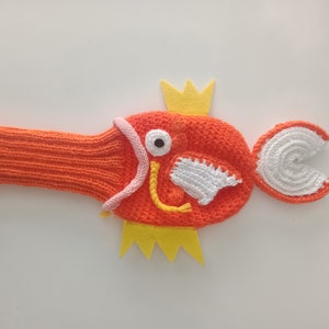 Crochet Magikarp Golf Club Cover,Club Head Covers,Golf Head Covers,golf clup cover or knit Puppet