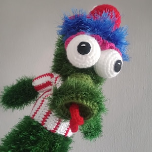 Crochet Phillie mascot Golf Club Cover,Club Head Covers,Golf Head Covers,golf clup cover or knit Puppet,Funny Golf Club Cover