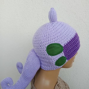 Goodra hat inspired crochet hat,Goodra hat Hat Pokemon Go image 3