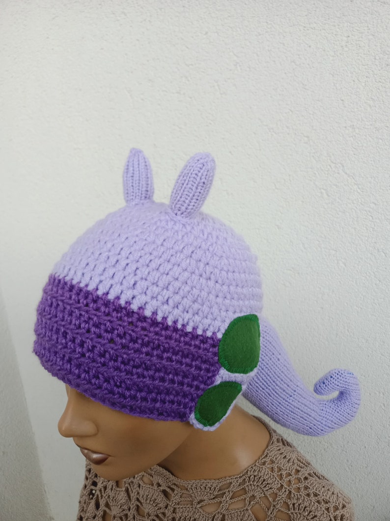 Goodra hat inspired crochet hat,Goodra hat Hat Pokemon Go image 4