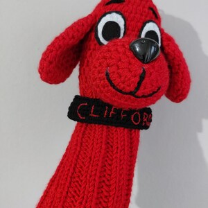 Crochet Red Dog Golf Head Covers,golf Socks,big Red Dog,club Head ...