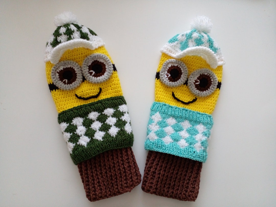 Crochet Kevin Minion Golf Club Covers,golf Clup Cover or Crochet Puppet