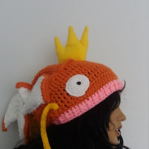 Magikarp Pokémon inspired crochet hat,Magikarp Hat Pokemon Go image 5