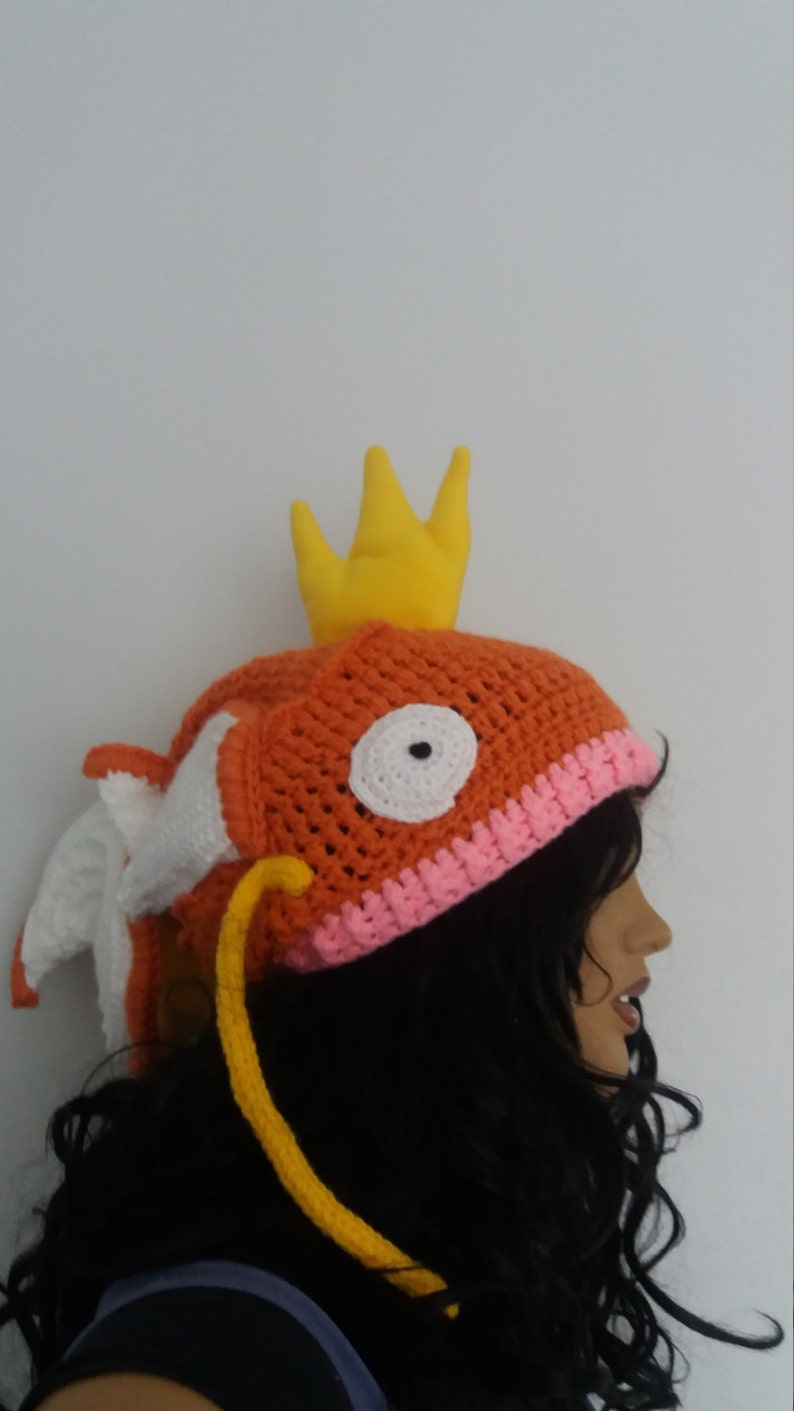 Magikarp Pokémon inspired crochet hat,Magikarp Hat Pokemon Go image 5