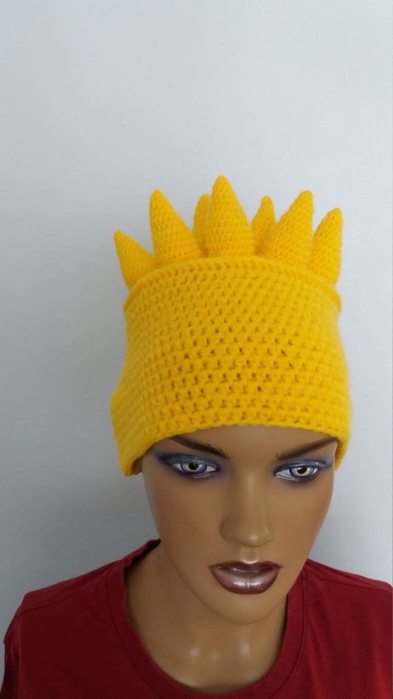 bart simpson hair hat