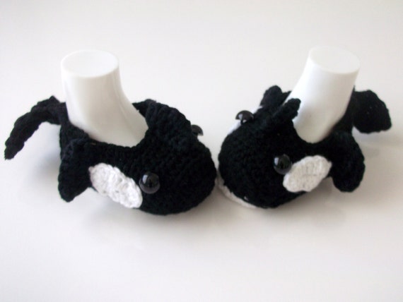 killer whale slippers