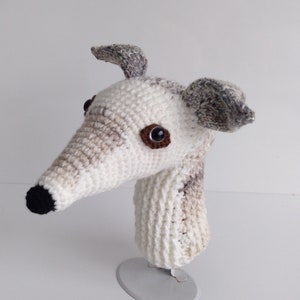 Handmade golf club cover,With plastic eye,Crochet Greyhound golf club covers or puppet,Personalized Golf Club Head Covers