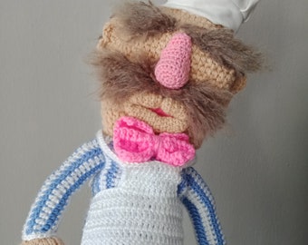 Crochet Golf Club Cover,Swedish Chef Golf Head Cover,golf clup cover or knit Puppet,Personalized,hand puppet swedish chef,Golf Sock