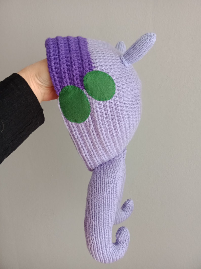 Goodra hat inspired crochet hat,Goodra hat Hat Pokemon Go image 7