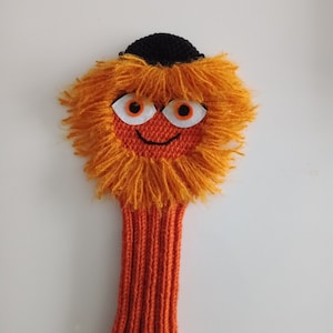 Crochet Team mascot Golf Club Cover,Club Head Covers,Golf Head Covers,golf clup cover or knit Puppet,Gritty Golf Club Cover