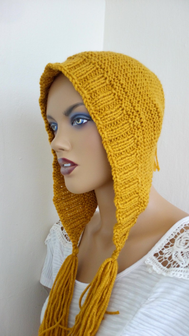 Mustard Yellow slouch hat image 3