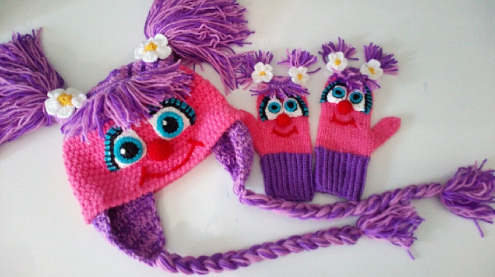 Cute Hat and gloves Crochet Baby Hat and mitten for Baby Etsy