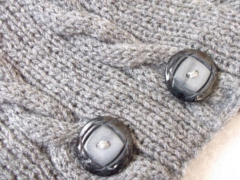 UNISEX Gray Cowl / Neck Warmer / Hand Knit Neck Warmers Etsy