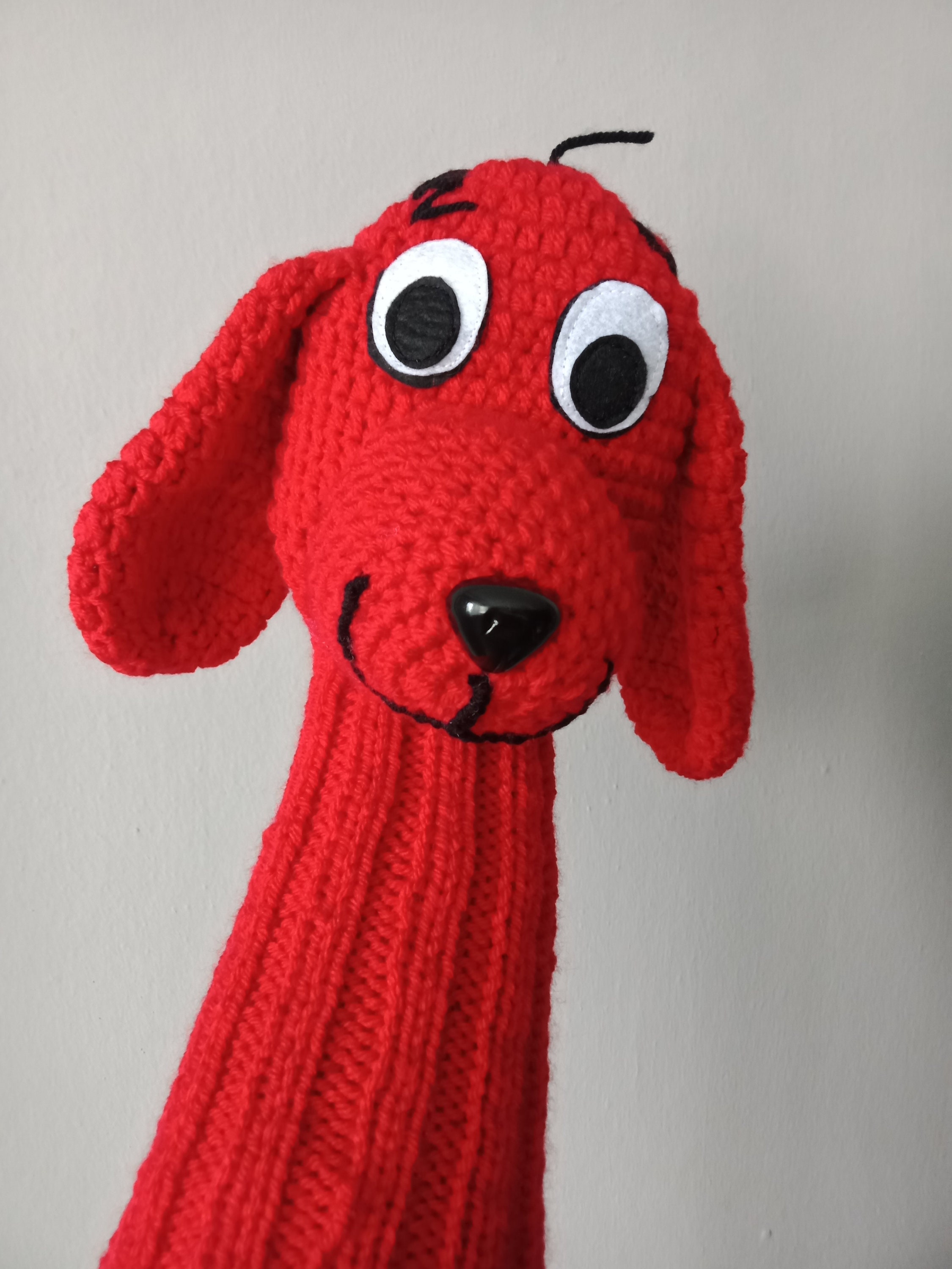 Crochet Red Dog Golf Head Covers,golf Socks,big Red Dog,club Head ...