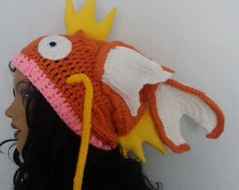 Magikarp (Pokémon) inspired crochet hat,Magikarp  Hat Pokemon Go