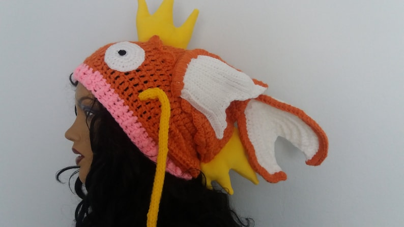 Magikarp Pokémon inspired crochet hat,Magikarp Hat Pokemon Go image 1