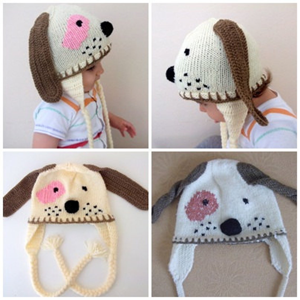 Cute dog hatKnitting Baby Hat for Baby or ToddlerBaby Etsy