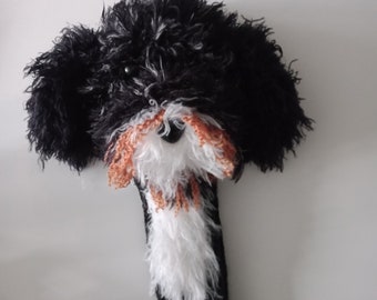 Crochet Golf Head Covers,Personalized Custom Covers,Crochet dog puppet,Golf Sock